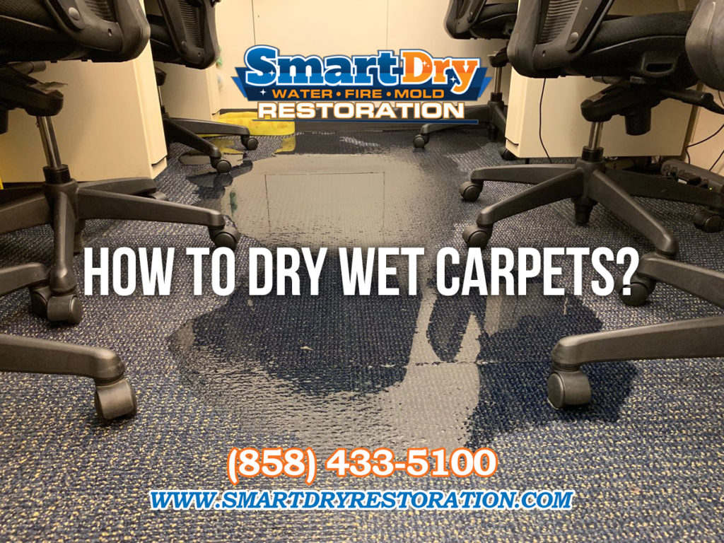 How to Dry Wet Carpet After a Leak or Flood in San Diego Ca Smart Dry