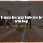 Emergency Restoration Services San Diego: Professional restoration team repairing water damage in a San Diego home.