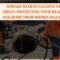 Sewage Backup Cleanup San Diego: Technicians performing sewage backup cleanup in a flooded San Diego basement.
